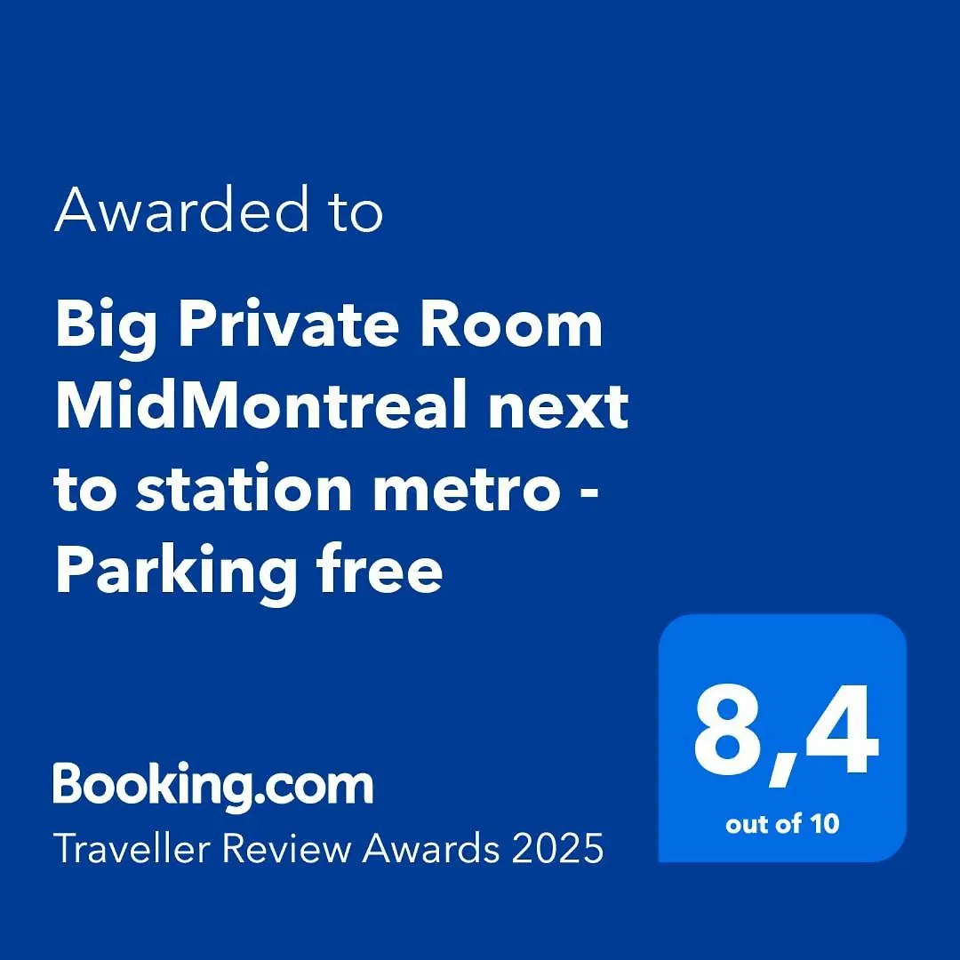 Big Private Room Midmontreal Next To Station Metro - Parking Free Homestay